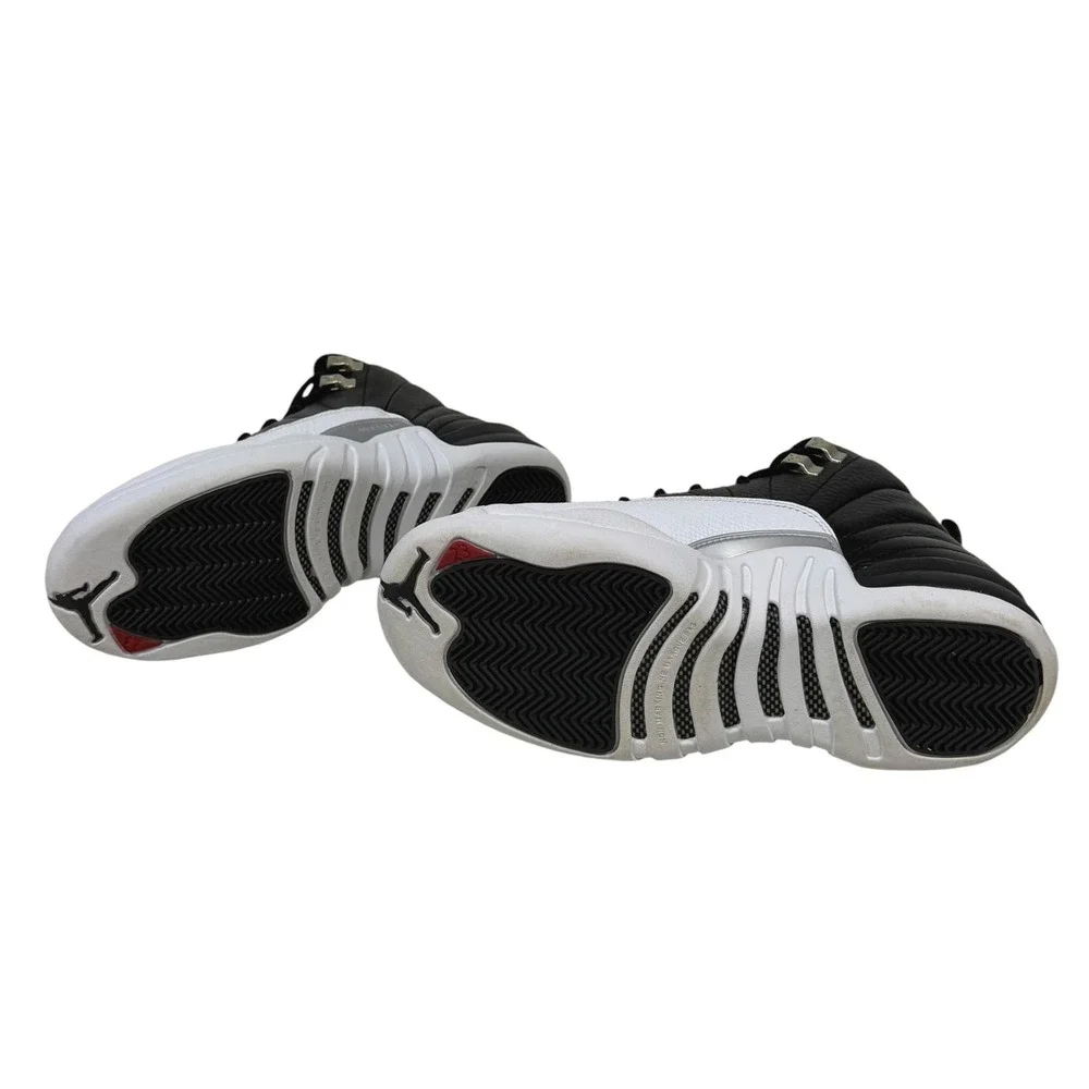 Air Jordan 12 Retro GS Playoffs Black White Varsity Red 153265-006 Size 7Y Men 7